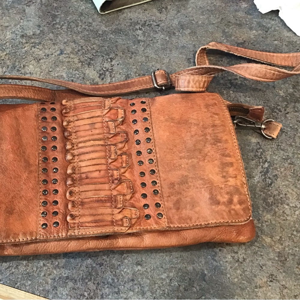 Leather crossbody
